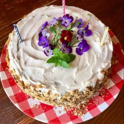 Custom homemade carrot cake for guest